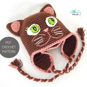 crochet pattern cat ears hat for girls
