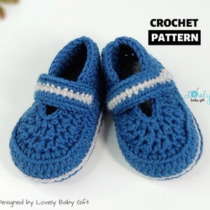 Crochet Baby Shoes Pattern, newborn slippers, baby booties, infant shoes crochet pattern, CP-206