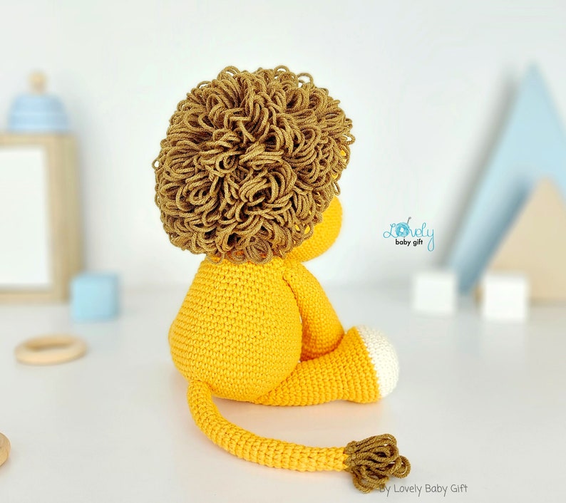 stuffed animal toy crochet pattern amigurumi lion