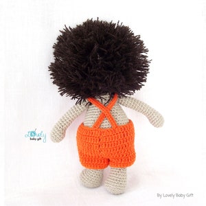 amigurumi pattern hedgehog in orange pants