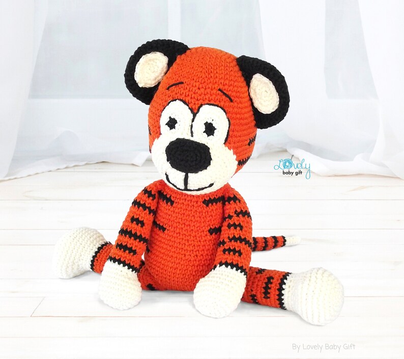 crochet step by step tutorial amigurumi tiger