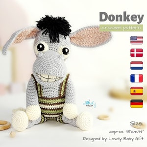 amigurumi donkey crochet pattern