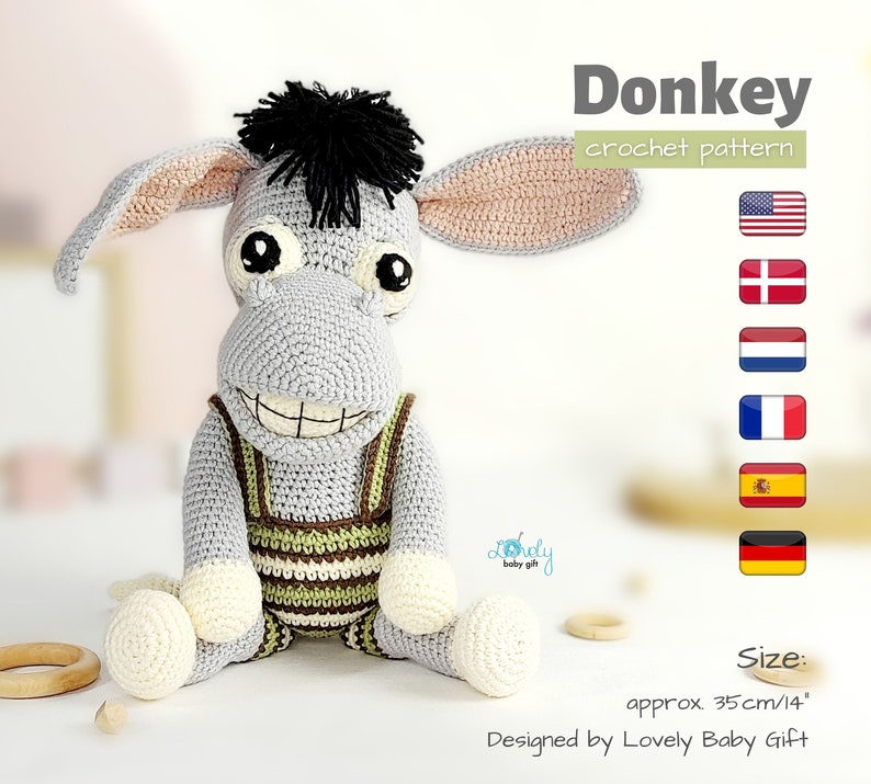 amigurumi donkey crochet pattern