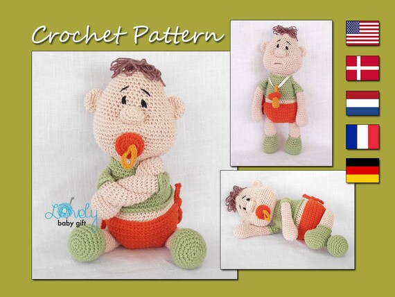 amigurumi doll pacifier baby
