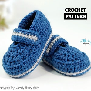 Crochet Baby Shoes PATTERN, Newborn Booties Crocheting Instructions in sizes 0-6 to 6-12 months, Handmade Gift Idea for New Mom, CP-206