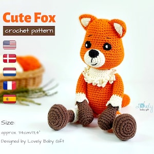 Amigurumi Pattern to Crochet Fox Plush Toy