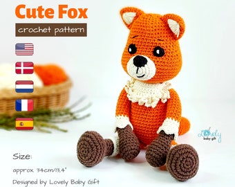 Amigurumi Pattern to Crochet Fox Plush Toy
