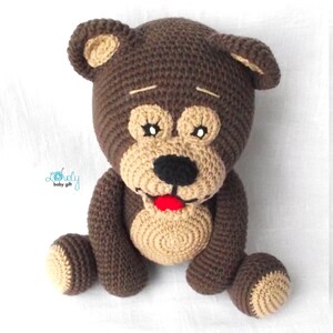 crochet animals woodland theme bear