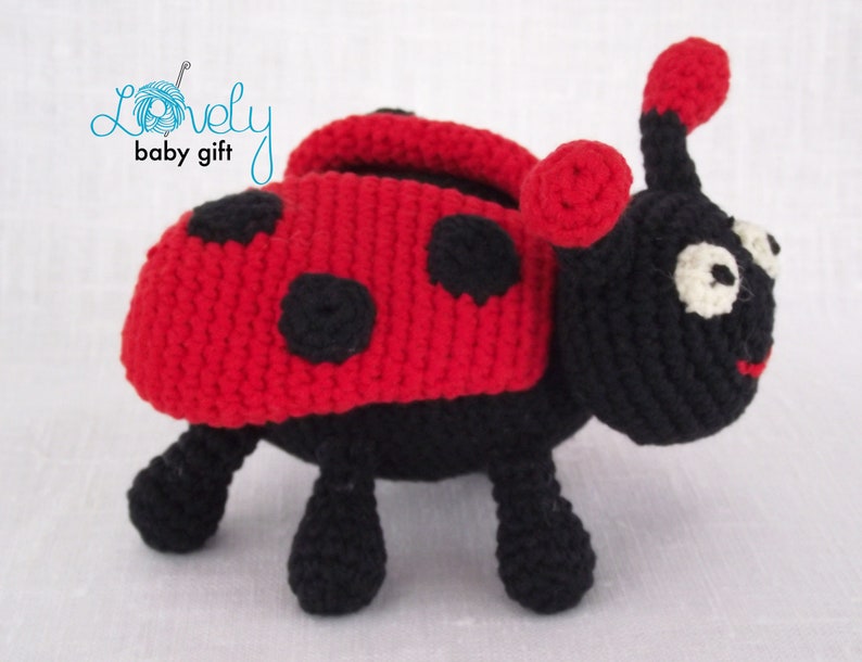 Crochet Ladybird pattern amigurumi insect stuffed animal pattern, ladybug pdf tutorial, CP-115 image 9