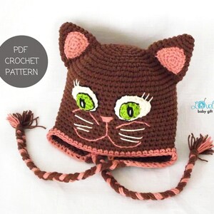 kitty fall crochet hat pattern for babies