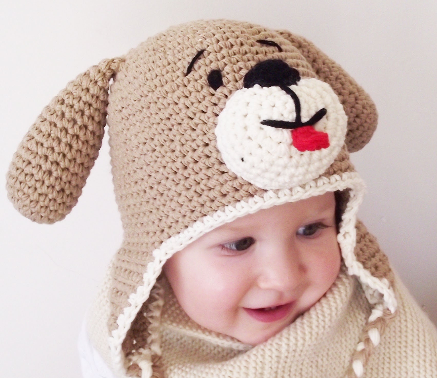 Crochet Hat Pattern Puppy Earflap Hat Crochet Pattern - Etsy