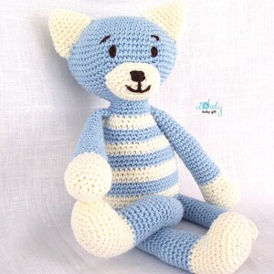 crochet pattern cat plush toy