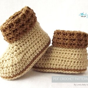 crochet baby booties pattern for boys and girls