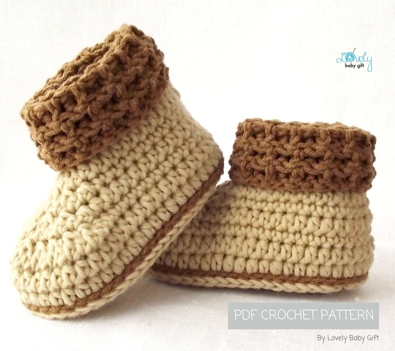 crochet baby booties pattern for boys and girls