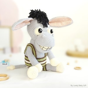 donkey plush toy amigurumi crochet pattern