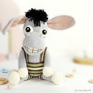 amigurumi crochet pattern donkey toy