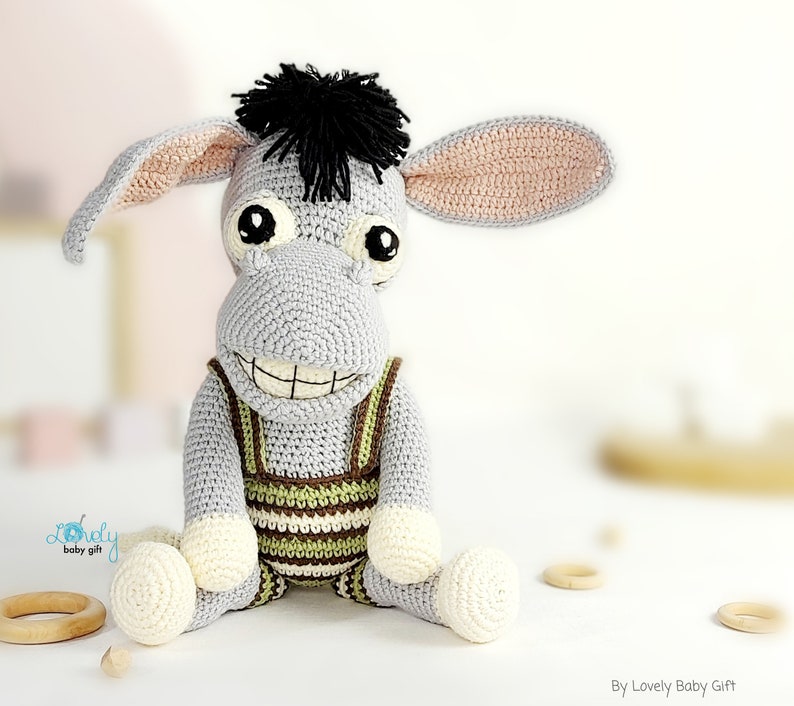 amigurumi crochet pattern donkey toy