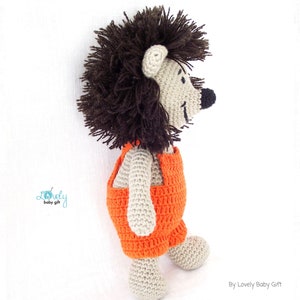 amigurumi crochet pattern hedgehog for intermediate level crocheters