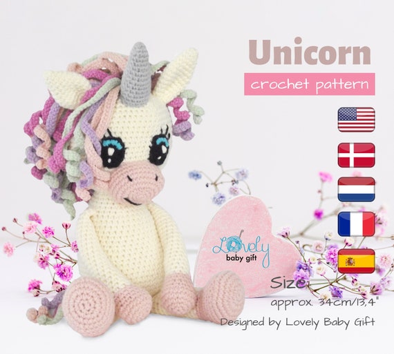 Unicorno All'uncinetto TOYMIS – Bambola In Lana Lavorata A Maglia, 11 Cm, Supporto Emotivo