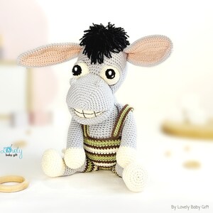 stuffed toy crochet pattern donkey