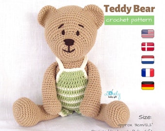 Amigurumi Bear Crochet Animal Pattern • Instructions to Create Stuffed Plush Toy