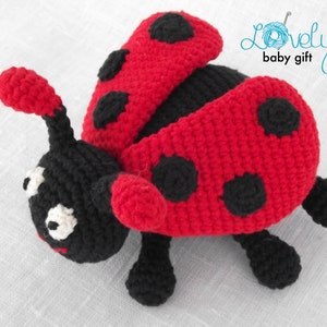Crochet Ladybird pattern amigurumi insect stuffed animal pattern, ladybug pdf tutorial, CP-115 image 3