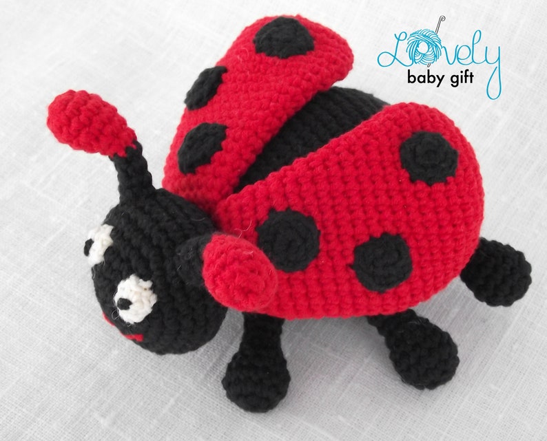 Crochet Ladybird pattern amigurumi insect stuffed animal pattern, ladybug pdf tutorial, CP-115 image 3