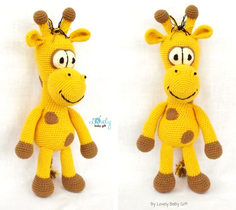 Crochet PATTERN Giraffe Amigurumi Tutorial PDF Safari Animal Etsy