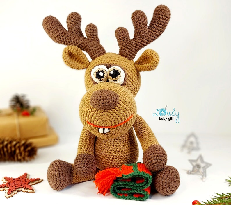 amigurumi deer pattern for Christmas