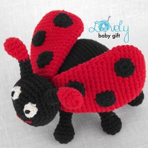 Crochet Ladybird pattern amigurumi insect stuffed animal pattern, ladybug pdf tutorial, CP-115 image 7