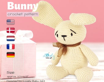 Amigurumi Crochet Pattern for Bunny Plush Toy / Handmade Gift Idea