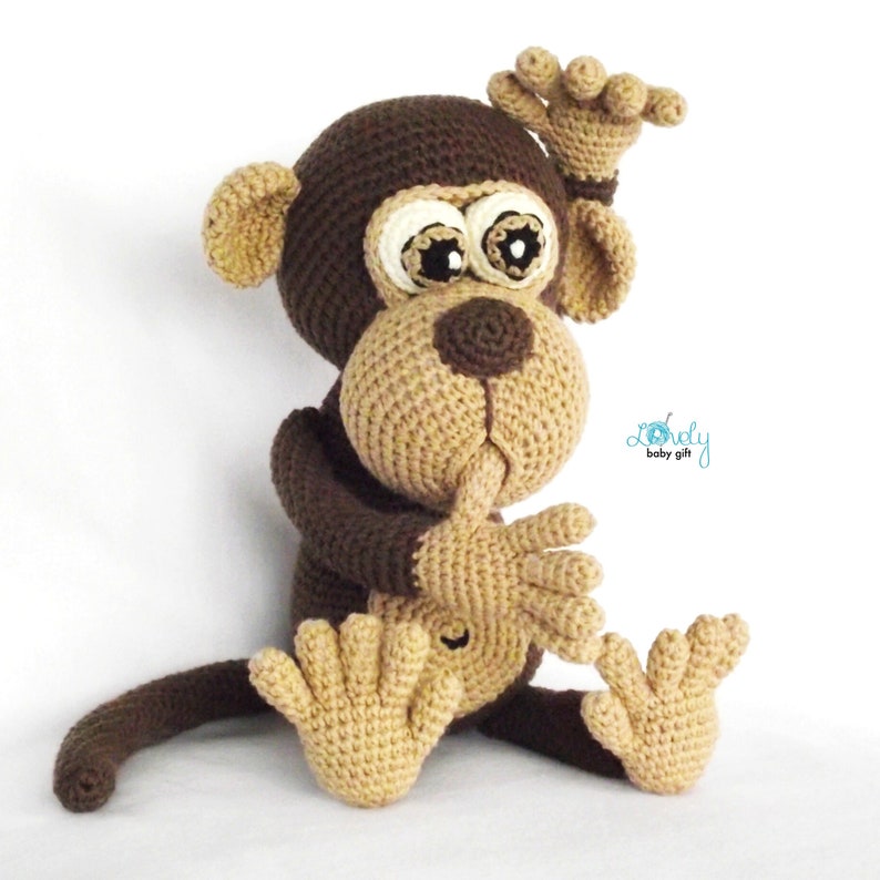 stuffed animal monkey crochet pattern