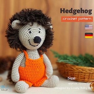 Crochet Hedgehog Pattern • Amigurumi Animal Tutorial in PDF