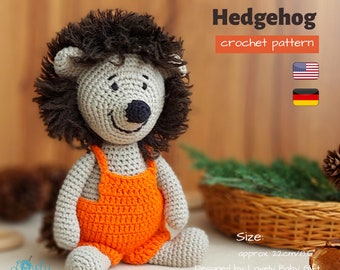 Crochet Hedgehog Pattern • Amigurumi Animal Tutorial in PDF