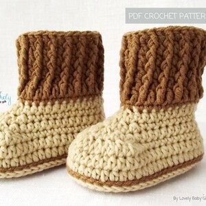 crochet baby slippers pattern