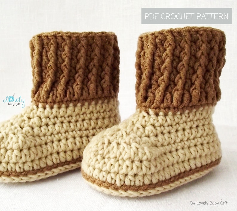 crochet baby slippers pattern