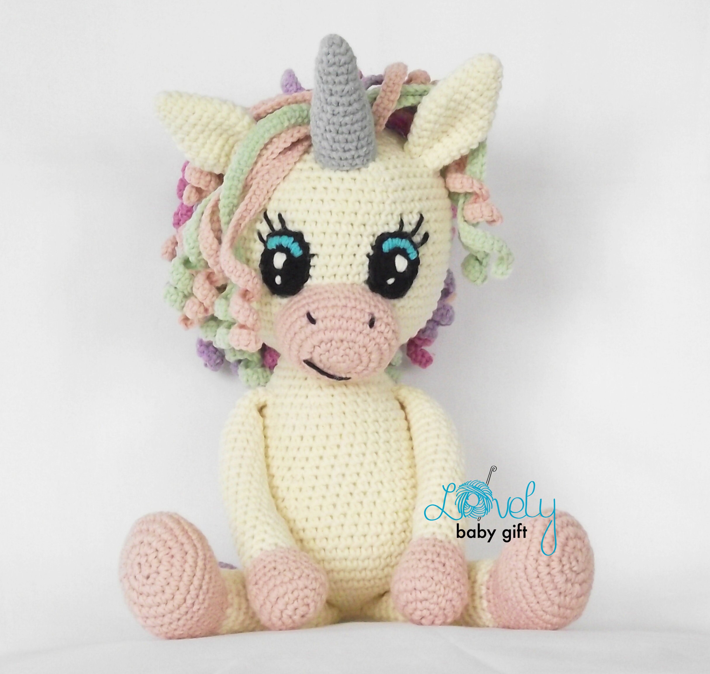 Unicorno All'uncinetto TOYMIS – Bambola In Lana Lavorata A Maglia, 11 Cm, Supporto Emotivo