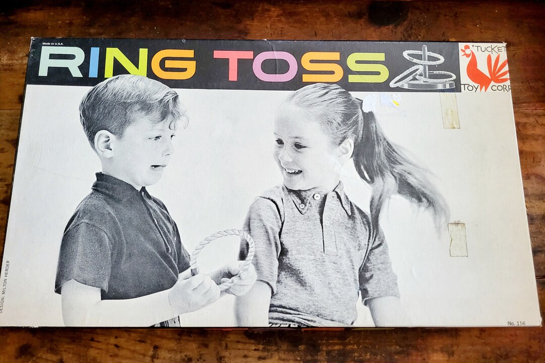 Vintage Ring Toss Boxed Game Tucket Toy Corp Etsy