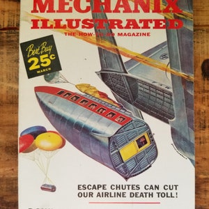 Vintage Mechanix Illustriertes How-To Magazin DIY Projekte Retro Home Reparatur Mid Century Herren Magazin Sammlerstück