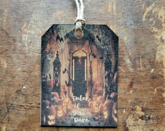 Jack O Lantern Halloween Gift Tags, Rustic Treat Tags (Set of 18)