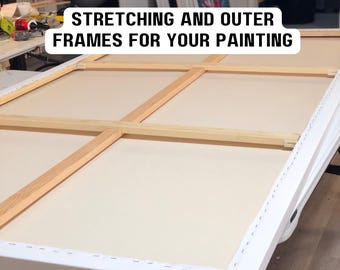 Stretching and Framing service for purchased artwork