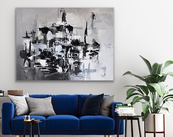 Instock Painting- Ready to Ship Artwork- Modern Contemporary Handmade Original Abstract Artwork on Canvas for your wall
