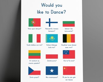 Would You Like To Dance Translation Print