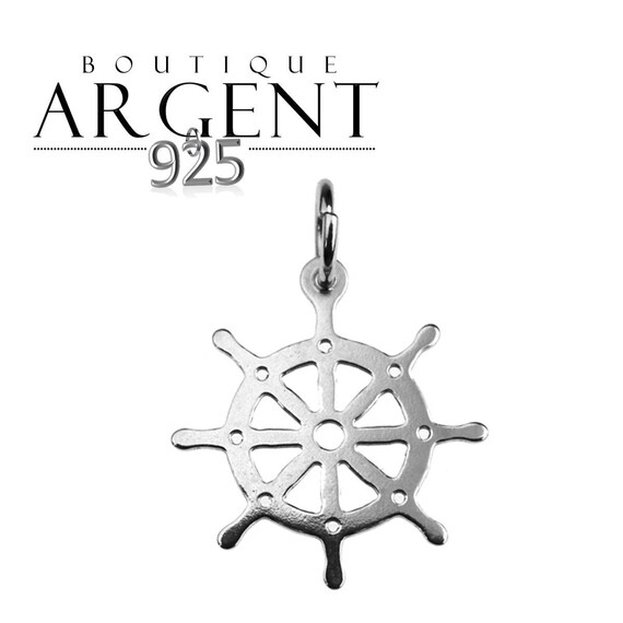 Argent Sterling 5 Donut Bail Bead Charms Argent 925 Bracelet Spacer