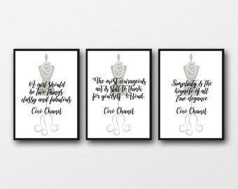 Coco Chanel Quotes Etsy