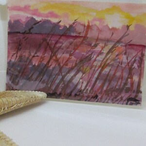 Cartões de notas pintados à mão em aquarela