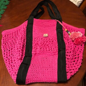 Beautiful  Crocheted Market/Beach Bag