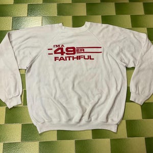 Vintage 80s 49ers Sweatshirt: 1987 NFC West Champs, Fits XL/XXL