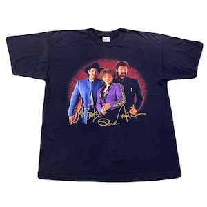 Vintage 90s Mobil Presents Brooks and Dunn & Reba Tour 97 T-Shirt Country Music 2 Sided Print Size XL