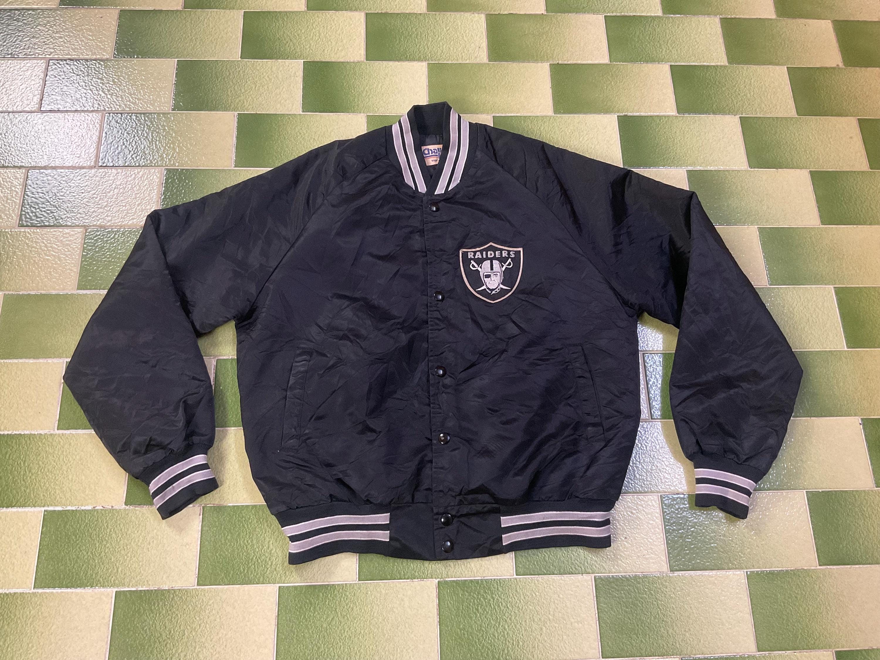 USA製 90s Chalk Line RAIDERS スタジアムブルゾンM Oakland Los
